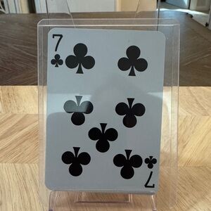 Jimmy Choo 7 Of Clubs Playing Card